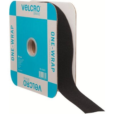 VELCRO Brand VELCRO Varumärke – ONE-WRAP-rulle, dubbelsydd, självgreppande multi-purpose krok och looptejp, återanvändbar, 100 x 1 1/2 tum rulle – svart VELCRO Brand VELCRO Varumärke – ONE-WRAP-rulle, dubbelsydd, självgreppande multi-purpose krok och looptejp, återanvändbar, 100 x 1 1/2 tum rulle – svart