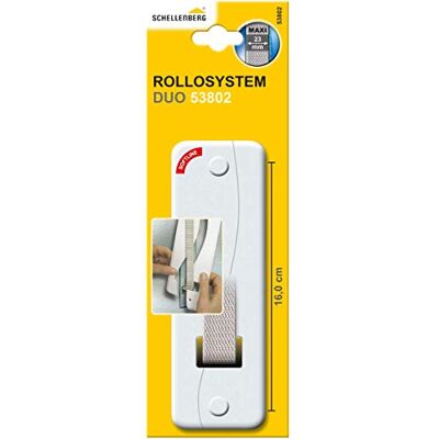 Schellenberg 53802 DUO-lock för infälld rulljalusier rem, hålavstånd på 160 mm, Maxi-system, vit Schellenberg 53802 DUO-lock för infälld rulljalusier rem, hålavstånd på 160 mm, Maxi-system, vit