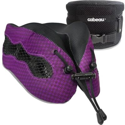 Cabeau Evolution Cool minnesskum resekudde för huvud och nacke, lila, 24 cm Cabeau Evolution Cool minnesskum resekudde för huvud och nacke, lila, 24 cm