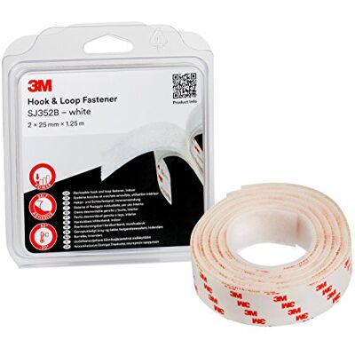 3M Dual Lock Återförslutningsbart kardborrband, 2 x 25 mm x 1,25 m, Vit 3M Dual Lock Återförslutningsbart kardborrband, 2 x 25 mm x 1,25 m, Vit