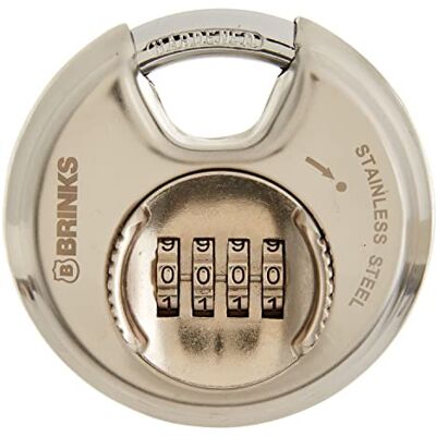 BRINKS 173-80051 hänglås av rostfritt stål, infällbart, 80 mm BRINKS 173-80051 hänglås av rostfritt stål, infällbart, 80 mm