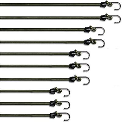 Pluvios Kraftiga bungee-snören med krokar – 10-pack blandning av storlekar – multifunktionellt elastiskt snöre för bagageremmar, bil – väderbeständig och UV-beständig elastisk stötsladd med klämmor Pluvios Kraftiga bungee-snören med krokar – 10-pack blandning av storlekar – multifunktionellt elastiskt snöre för bagageremmar, bil – väderbeständig och UV-beständig elastisk stötsladd med klämmor