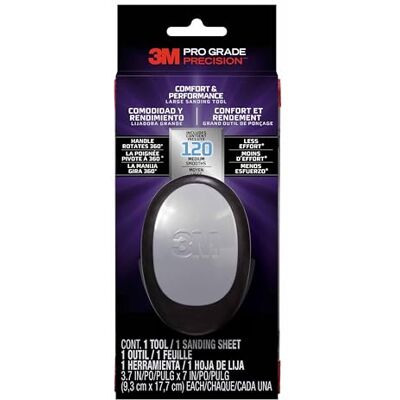 3M Stort Pro Grade Precision Comfort & Performance slipverktyg, 463-000-TRI-4, 9,4 cm x 17,8 cm, 4/förpackning 3M Stort Pro Grade Precision Comfort & Performance slipverktyg, 463-000-TRI-4, 9,4 cm x 17,8 cm, 4/förpackning