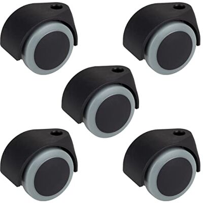 Dörner+helmer - Kontorsstolsrullar - Set av 5 - 50mm - 120kg Dörner+helmer - Kontorsstolsrullar - Set av 5 - 50mm - 120kg