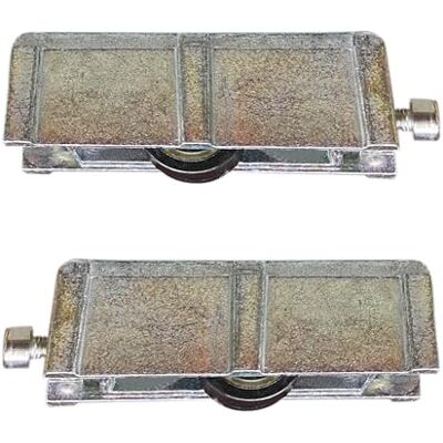 MICEL 92222 Alugom 400 dimbart fönsterlager, med metallhölje och hjul, 2-pack, i Zamak, zinkfinish, 75 x 18 x 25 mm MICEL 92222 Alugom 400 dimbart fönsterlager, med metallhölje och hjul, 2-pack, i Zamak, zinkfinish, 75 x 18 x 25 mm