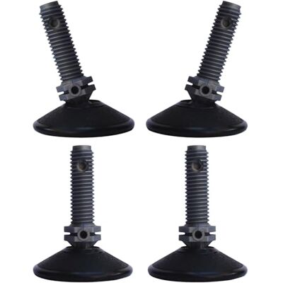 cyclingcolors 4 x Sfärisk gemensam justeringsskruvar M10 justerbara fötter golv fot plastfötter skruv utjämningsskruvar 150 kg max, Ø32 mm cyclingcolors 4 x Sfärisk gemensam justeringsskruvar M10 justerbara fötter golv fot plastfötter skruv utjämningsskruvar 150 kg max, Ø32 mm