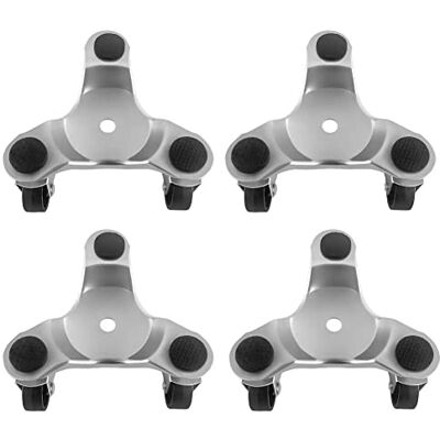 QWORK Stål trehjuling, 4-pack, 15 cm, 90 kg lastkapacitet, bra för att flytta möbler och apparater, hållbar och enkel att använda QWORK Stål trehjuling, 4-pack, 15 cm, 90 kg lastkapacitet, bra för att flytta möbler och apparater, hållbar och enkel att använda