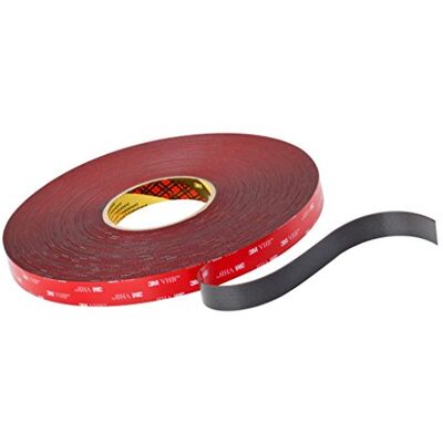 3M VHB Tejp, 4611 F, 25 mm x 33 m, 1,1 mm, grå, skyddskåpa: folie (förpackning med 3) 3M VHB Tejp, 4611 F, 25 mm x 33 m, 1,1 mm, grå, skyddskåpa: folie (förpackning med 3)
