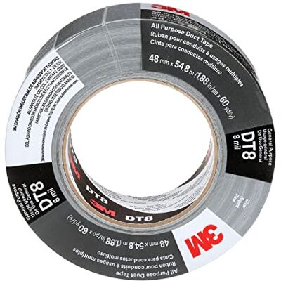 3M Universaltejp DT8, silver, 48 mm x 55 m, 0,2 mm, individuellt förpackad 3M Universaltejp DT8, silver, 48 mm x 55 m, 0,2 mm, individuellt förpackad