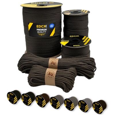 EdcX Paracord 4 mm, 20+ militära färger (15 m, 30 m, 50 m, 100 m, 300 m) Perfekt för camping, överlevnad, utomhus, hantverk, gör-det-själv 100% nylonrep 4 mm Taktisk sladd 550 typ III EdcX Paracord 4 mm, 20+ militära färger (15 m, 30 m, 50 m, 100 m, 300 m) Perfekt för camping, överlevnad, utomhus, hantverk, gör-det-själv 100% nylonrep 4 mm Taktisk sladd 550 typ III