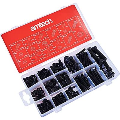Amtech Am-Tech Set med skruvar och muttrar, 240 delar Amtech Am-Tech Set med skruvar och muttrar, 240 delar