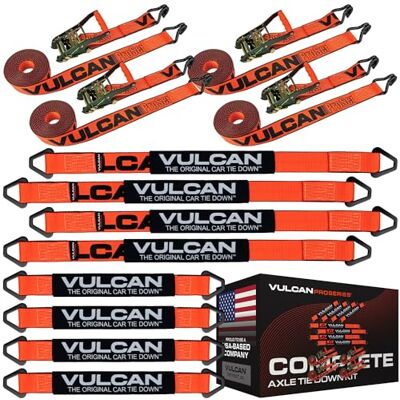 VULCAN Komplett axelrems-fästsats med trådkrok spärrremmar – PROSeries – inkluderar (4) 56 cm axelremmar, (4) 91 cm axelremmar och (4) 45 cm tråd J krok spärrremmar VULCAN Komplett axelrems-fästsats med trådkrok spärrremmar – PROSeries – inkluderar (4) 56 cm axelremmar, (4) 91 cm axelremmar och (4) 45 cm tråd J krok spärrremmar