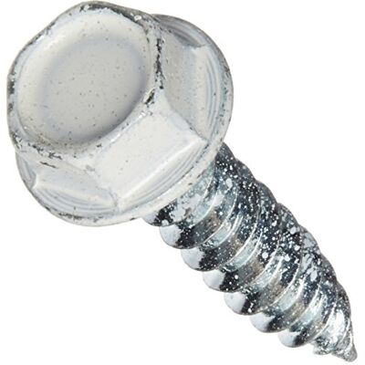 AP Products PA 0012-TR1000 W 8 X 3/4 vit osårad hexbricka huvudskruv – förpackning med 1 000 AP Products PA 0012-TR1000 W 8 X 3/4 vit osårad hexbricka huvudskruv – förpackning med 1 000