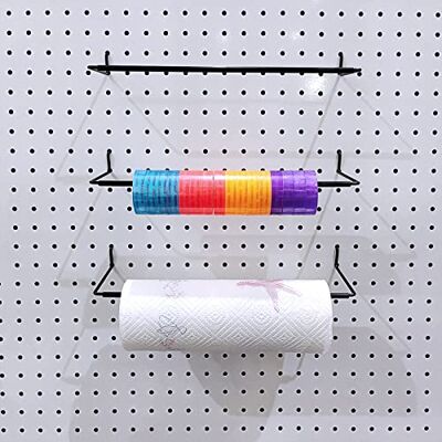 Menecor 5-pack utdragbar Pegboard pappershanddukshållare, Pegboard krok för verkstad, garage, kök, tvättstuga, badrum etc. Menecor 5-pack utdragbar Pegboard pappershanddukshållare, Pegboard krok för verkstad, garage, kök, tvättstuga, badrum etc.