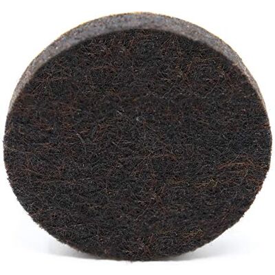 Adsamm ®/4 x självhäftande filtglidare/brun/ø 36 mm/rund/möbelglider av filt med 5,5 mm tjocklek/möbel- och golvglidare Adsamm ®/4 x självhäftande filtglidare/brun/ø 36 mm/rund/möbelglider av filt med 5,5 mm tjocklek/möbel- och golvglidare