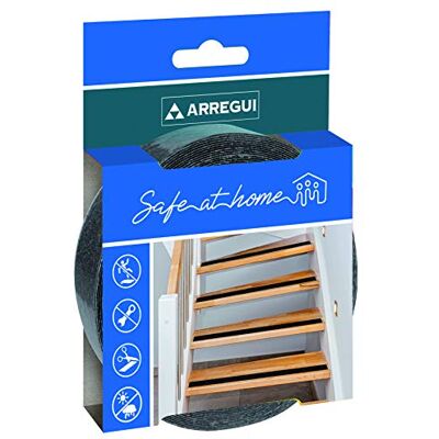 ARREGUI Halkskydd svart tejp, för inomhus- och utomhusbruk, för trappor, självhäftande, 15 m x 40 mm ARREGUI Halkskydd svart tejp, för inomhus- och utomhusbruk, för trappor, självhäftande, 15 m x 40 mm