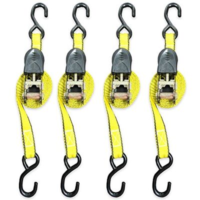 Everest Premium spärrfäste – 4 PK – 1 tum – 15 fot – 226 kg arbetsbelastning – 680 kg brythållfasthet – cambuckle alternativ – lastremmar perfekta för flytta apparater, gräsmattsutrustning och Everest Premium spärrfäste – 4 PK – 1 tum – 15 fot – 226 kg arbetsbelastning – 680 kg brythållfasthet – cambuckle alternativ – lastremmar perfekta för flytta apparater, gräsmattsutrustning och