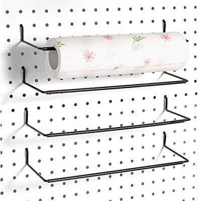 FRIMOONY Pappershanddukshållare för pinnbord, utdragbar, passar alla vanliga pinnplattor, 4-pack, svart FRIMOONY Pappershanddukshållare för pinnbord, utdragbar, passar alla vanliga pinnplattor, 4-pack, svart