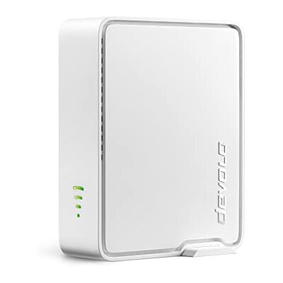 devolo WiFi 6 Repeater 5400, WLAN-repeater – upp till 5 400 Mbit/s, WLAN-förstärkare, WiFi-repeater, 2 x Gigabit LAN, WLAN-åtkomstpunkt, vit devolo WiFi 6 Repeater 5400, WLAN-repeater – upp till 5 400 Mbit/s, WLAN-förstärkare, WiFi-repeater, 2 x Gigabit LAN, WLAN-åtkomstpunkt, vit