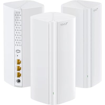 Tenda Nova ME3 Pro WiFi 7-mesh-system – BE3600 Dual Band (2,4/5 GHz) perfekt för hus med 3–4 sovrum 3 gigabit-portar för enheter NFC WPA3-3-pack Tenda Nova ME3 Pro WiFi 7-mesh-system – BE3600 Dual Band (2,4/5 GHz) perfekt för hus med 3–4 sovrum 3 gigabit-portar för enheter NFC WPA3-3-pack