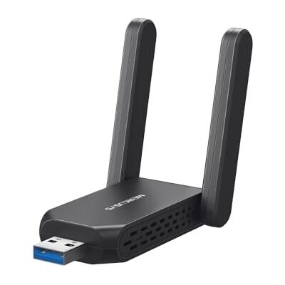 MERCUSYS MA72XH WLAN-minne för PC, Wi-Fi 6 AX1800 WLAN-adapter med dubbla band, 2 × högpresterande antenner, USB 3.0, WPA3, MU-MIMO, endast kompatibel med Windows 11/10 MERCUSYS MA72XH WLAN-minne för PC, Wi-Fi 6 AX1800 WLAN-adapter med dubbla band, 2 × högpresterande antenner, USB 3.0, WPA3, MU-MIMO, endast kompatibel med Windows 11/10