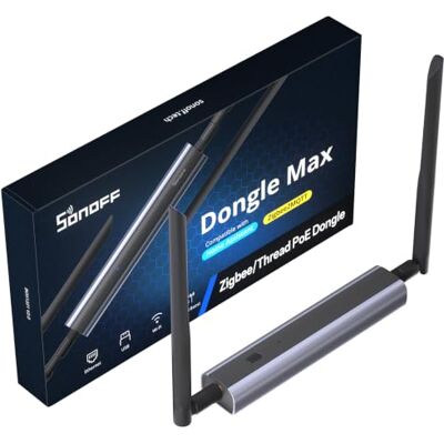 SONOFF PoE Dongle Max (Zigbee/Thread), stöder Ethernet-, Wi-Fi- och USB-anslutningar, Gateway med EFR32MG24&ESP32D0, Sticka för Home Assistant eller Zigbee2MQTT SONOFF PoE Dongle Max (Zigbee/Thread), stöder Ethernet-, Wi-Fi- och USB-anslutningar, Gateway med EFR32MG24&ESP32D0, Sticka för Home Assistant eller Zigbee2MQTT