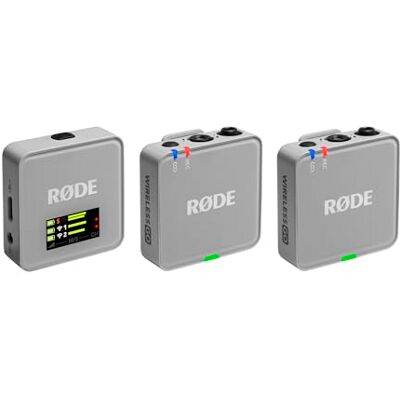 RØDE Wireless GO (Gen 3) – Kompakt trådlös mikrofon – Kristallklart ljud, 32-bitars floatinspelning, automatisk nivåkontroll, för telefoner, kameror och datorer (Stengrå) RØDE Wireless GO (Gen 3) – Kompakt trådlös mikrofon – Kristallklart ljud, 32-bitars floatinspelning, automatisk nivåkontroll, för telefoner, kameror och datorer (Stengrå)