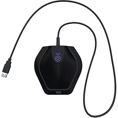 TIE Studio USB kondensator-gränsmikrofon TG11 v2, konferensmikrofon, mikrofon för möten (rundstrålande riktning, strömförsörjning via USB, plug and play, för Windows och Mac OSX), svart TIE Studio USB kondensator-gränsmikrofon TG11 v2, konferensmikrofon, mikrofon för möten (rundstrålande riktning, strömförsörjning via USB, plug and play, för Windows och Mac OSX), svart
