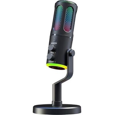 THE G-LAB K-Mic Neon Dubbelkanals kardioid USB-mikrofon med stöd och brusreducering ENC, Micro Gaming och Micro PC med RGB 5 färger för spel, streaming, podcast THE G-LAB K-Mic Neon Dubbelkanals kardioid USB-mikrofon med stöd och brusreducering ENC, Micro Gaming och Micro PC med RGB 5 färger för spel, streaming, podcast