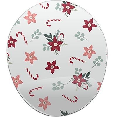 Bonamaison , Ergonomisk musmatta med handledsstöd, digital tryckt musmatta anti-senskida problem, halkfri baksida, för kontor och hem, storlek: 20 x 23 cm Bonamaison , Ergonomisk musmatta med handledsstöd, digital tryckt musmatta anti-senskida problem, halkfri baksida, för kontor och hem, storlek: 20 x 23 cm
