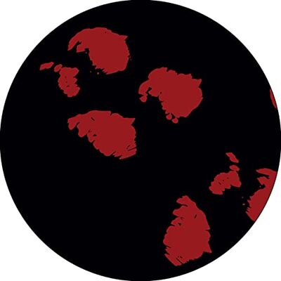 Bonateks , Runt digitalt tryckt musmatta, halkfri undersida, för kontor och hem, diameter: 22 cm Bonateks , Runt digitalt tryckt musmatta, halkfri undersida, för kontor och hem, diameter: 22 cm