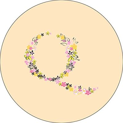 Bonateks , Runt digitalt tryckt musmatta, halkfri undersida, för kontor och hem, diameter: 22 cm Bonateks , Runt digitalt tryckt musmatta, halkfri undersida, för kontor och hem, diameter: 22 cm