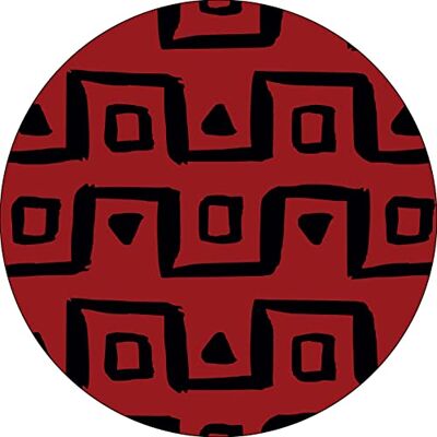 Bonateks , Runt digitalt tryckt musmatta, halkfri undersida, för kontor och hem, diameter: 22 cm Bonateks , Runt digitalt tryckt musmatta, halkfri undersida, för kontor och hem, diameter: 22 cm
