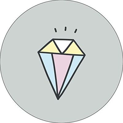 Bonateks , Runt digitalt tryckt musmatta, halkfri undersida, för kontor och hem, diameter: 22 cm Bonateks , Runt digitalt tryckt musmatta, halkfri undersida, för kontor och hem, diameter: 22 cm