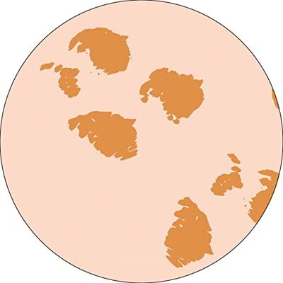 Bonateks , Runt digitalt tryckt musmatta, halkfri undersida, för kontor och hem, diameter: 22 cm Bonateks , Runt digitalt tryckt musmatta, halkfri undersida, för kontor och hem, diameter: 22 cm