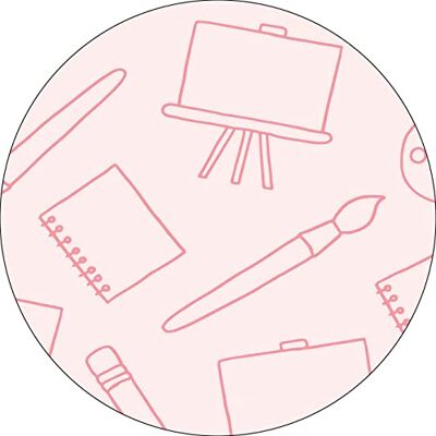 Bonateks , Runt digitalt tryckt musmatta, halkfri undersida, för kontor och hem, diameter: 22 cm Bonateks , Runt digitalt tryckt musmatta, halkfri undersida, för kontor och hem, diameter: 22 cm