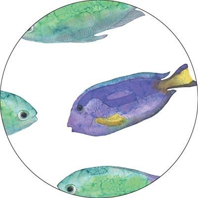 Bonateks , Runt digitalt tryckt musmatta, halkfri undersida, för kontor och hem, diameter: 22 cm Bonateks , Runt digitalt tryckt musmatta, halkfri undersida, för kontor och hem, diameter: 22 cm