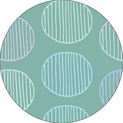 Bonateks , Runt digitalt tryckt musmatta, halkfri undersida, för kontor och hem, diameter: 22 cm Bonateks , Runt digitalt tryckt musmatta, halkfri undersida, för kontor och hem, diameter: 22 cm