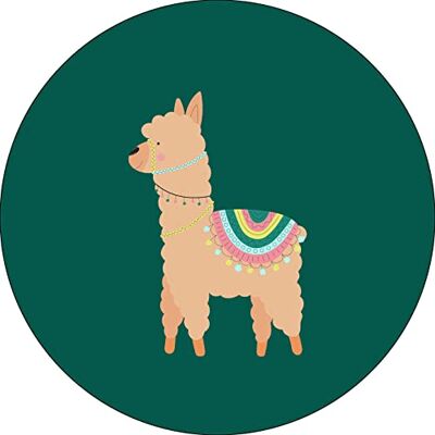 Bonateks , Runt digitalt tryckt musmatta, halkfri undersida, för kontor och hem, diameter: 22 cm Bonateks , Runt digitalt tryckt musmatta, halkfri undersida, för kontor och hem, diameter: 22 cm