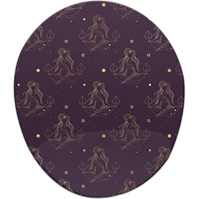 Bonamaison , Ergonomisk musmatta med handledsstöd, digital tryckt musmatta anti-senskida problem, halkfri baksida, för kontor och hem, storlek: 20 x 23 cm Bonamaison , Ergonomisk musmatta med handledsstöd, digital tryckt musmatta anti-senskida problem, halkfri baksida, för kontor och hem, storlek: 20 x 23 cm