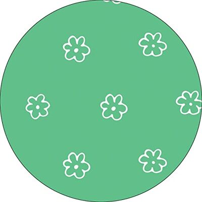 Bonateks , Runt digitalt tryckt musmatta, halkfri undersida, för kontor och hem, diameter: 22 cm Bonateks , Runt digitalt tryckt musmatta, halkfri undersida, för kontor och hem, diameter: 22 cm
