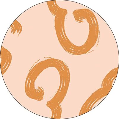 Bonateks , Runt digitalt tryckt musmatta, halkfri undersida, för kontor och hem, diameter: 22 cm Bonateks , Runt digitalt tryckt musmatta, halkfri undersida, för kontor och hem, diameter: 22 cm