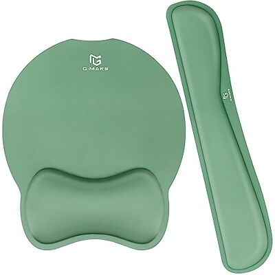Gimars ergonomiskt handledsstöd för musmattor, uppgradering förstorar superfin fiber, mjukt slätt tangentbord, handledsstöd i minnesskum för smärtlindring, dator, spel, kontor, mörkgrön Gimars ergonomiskt handledsstöd för musmattor, uppgradering förstorar superfin fiber, mjukt slätt tangentbord, handledsstöd i minnesskum för smärtlindring, dator, spel, kontor, mörkgrön