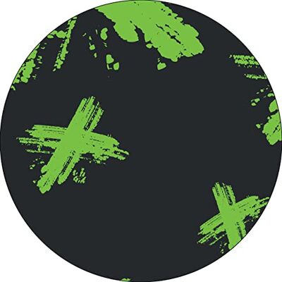 Bonateks , Runt digitalt tryckt musmatta, halkfri undersida, för kontor och hem, diameter: 22 cm Bonateks , Runt digitalt tryckt musmatta, halkfri undersida, för kontor och hem, diameter: 22 cm