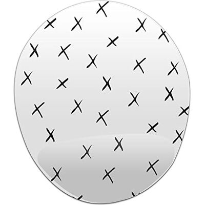 Bonamaison , Ergonomisk musmatta med handledsstöd, digital tryckt musmatta anti-senskida problem, halkfri baksida, för kontor och hem, storlek: 20 x 23 cm Bonamaison , Ergonomisk musmatta med handledsstöd, digital tryckt musmatta anti-senskida problem, halkfri baksida, för kontor och hem, storlek: 20 x 23 cm
