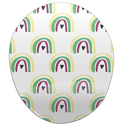 Bonamaison , Ergonomisk musmatta med handledsstöd, digital tryckt musmatta anti-senskida problem, halkfri baksida, för kontor och hem, storlek: 20 x 23 cm Bonamaison , Ergonomisk musmatta med handledsstöd, digital tryckt musmatta anti-senskida problem, halkfri baksida, för kontor och hem, storlek: 20 x 23 cm