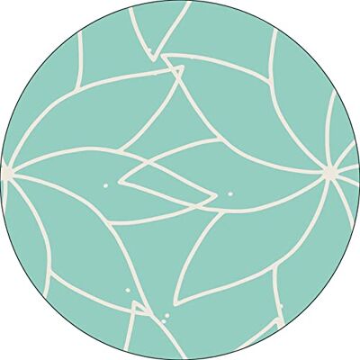 Bonateks , Runt digitalt tryckt musmatta, halkfri undersida, för kontor och hem, diameter: 22 cm Bonateks , Runt digitalt tryckt musmatta, halkfri undersida, för kontor och hem, diameter: 22 cm