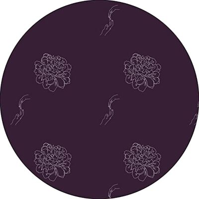 Bonateks , Runt digitalt tryckt musmatta, halkfri undersida, för kontor och hem, diameter: 22 cm Bonateks , Runt digitalt tryckt musmatta, halkfri undersida, för kontor och hem, diameter: 22 cm