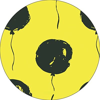 Bonateks , Runt digitalt tryckt musmatta, halkfri undersida, för kontor och hem, diameter: 22 cm Bonateks , Runt digitalt tryckt musmatta, halkfri undersida, för kontor och hem, diameter: 22 cm