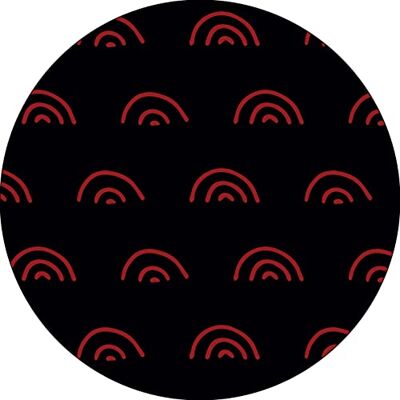 Bonateks , Runt digitalt tryckt musmatta, halkfri undersida, för kontor och hem, diameter: 22 cm Bonateks , Runt digitalt tryckt musmatta, halkfri undersida, för kontor och hem, diameter: 22 cm